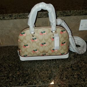 NWT Coach small Strawberry mini Sierra satchel